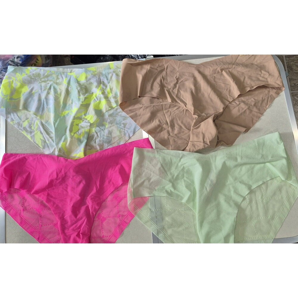 NWOT Lot Of 4 Victorias Secret Medium Underwear Panties Sheer Lace Soft New